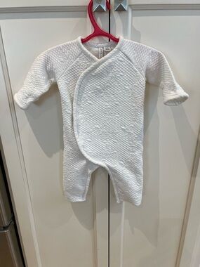 Janie and jack 3-6m White Quilted Baby One-Piece Romper